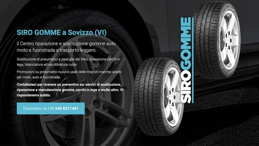 Sito Web Siro Gomme Sovizzo