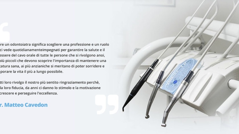 Sito Web Studio Dentistico Cavedon