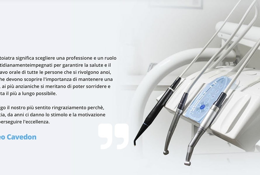 Sito Web Studio Dentistico Cavedon