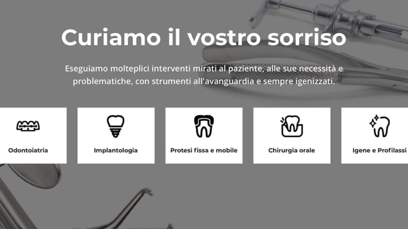 Sito Web Studio Dentistico Trevisan