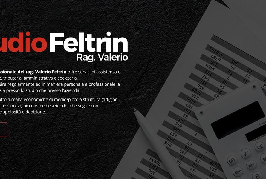 Sito Web Studio Feltrin Rag. Valerio