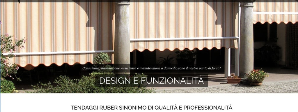 Sito Web Tendaggi Ruber Srl