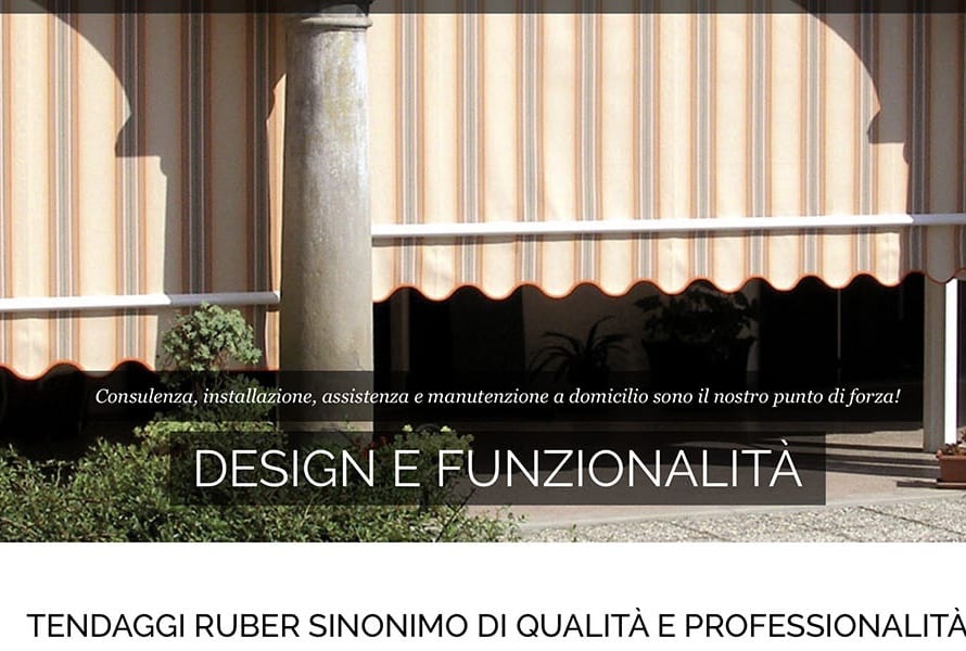 Sito Web Tendaggi Ruber Srl