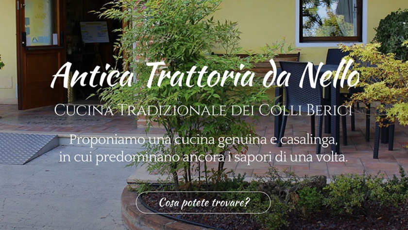 Sito Web Antica Trattoria Nello