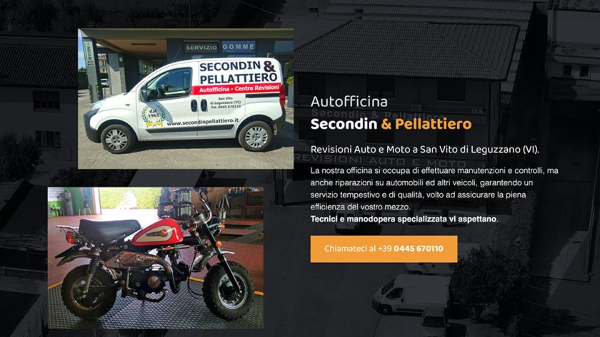 Sito Web Autofficina Secondin e Pellattiero