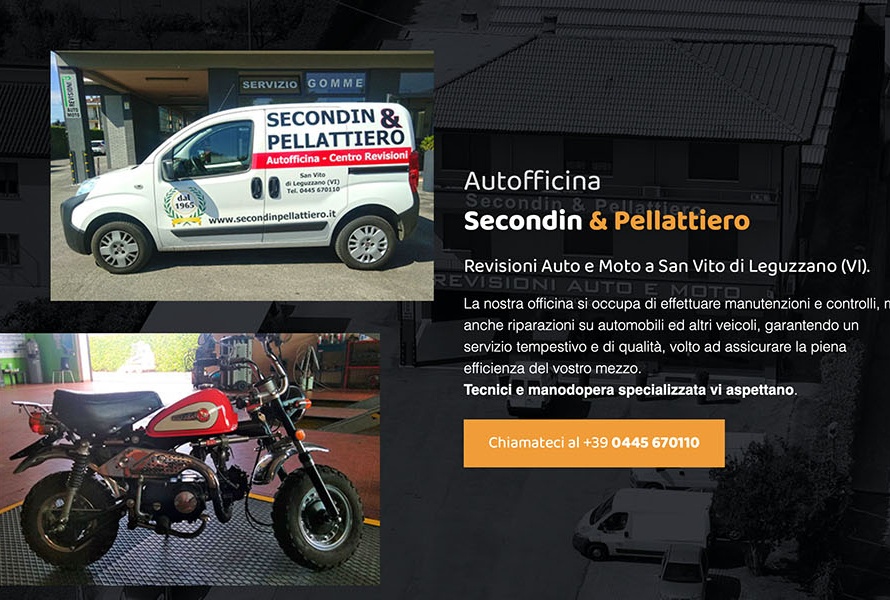 Sito Web Autofficina Secondin e Pellattiero