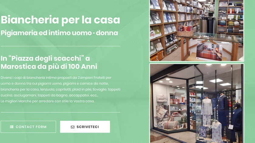 Sito Web Biancheria Zampieri