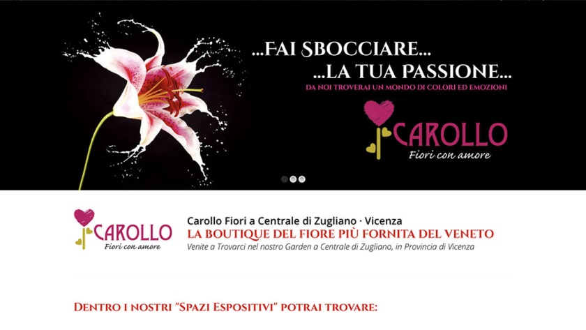 Sito Web Carollo Fiori