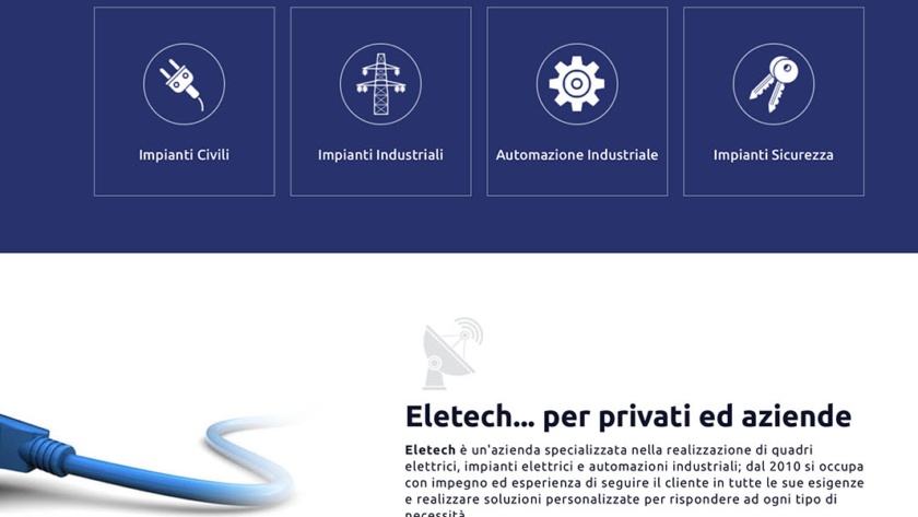 Sito Web Eletech Buzzaccaro