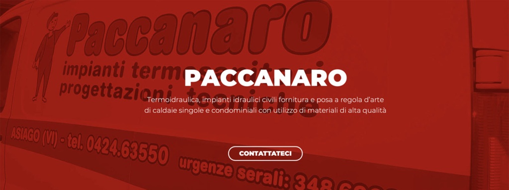 Sito Web Paccanaro Termoidraulica