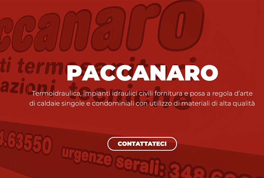 Sito Web Paccanaro Termoidraulica