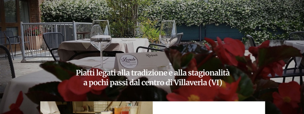 Sito Web Pizzeria Ristorante Il Locale