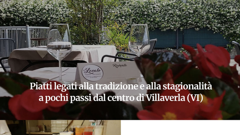 Sito Web Pizzeria Ristorante Il Locale