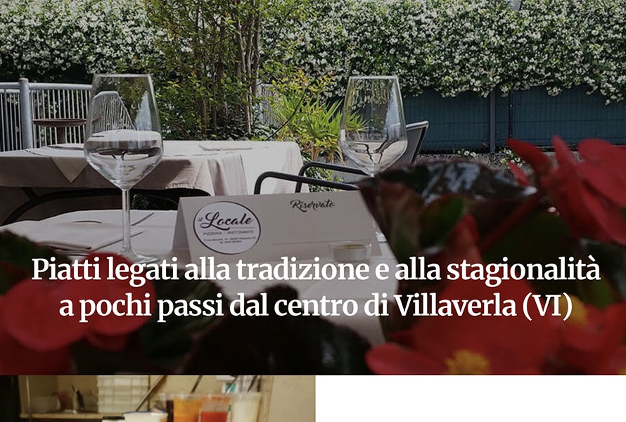 Sito Web Pizzeria Ristorante Il Locale