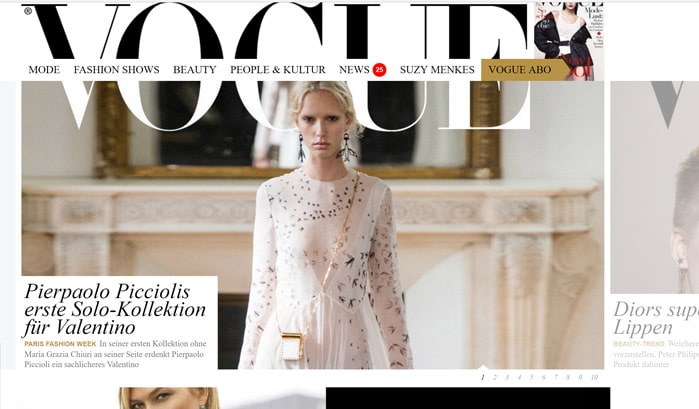 vogue wordpress website