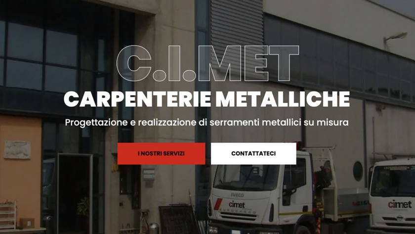 Sito Web Cimet Carpenterie Metalliche