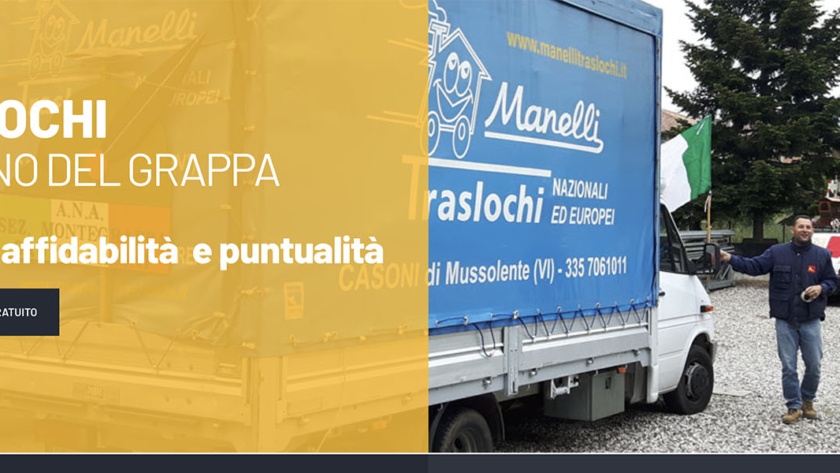 Sito Web Manelli Traslochi