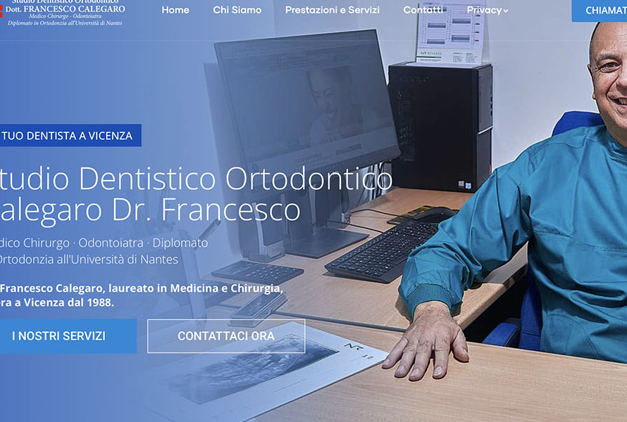 Sito Web Studio Dentistica Calegaro