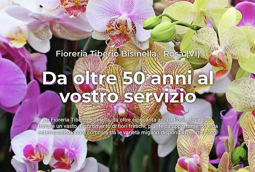 Sito Web Fioreria Tiberio Bisinella