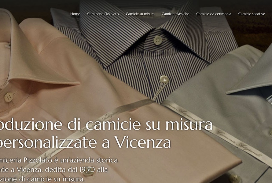 Sito Web Camiceria Pizzolato