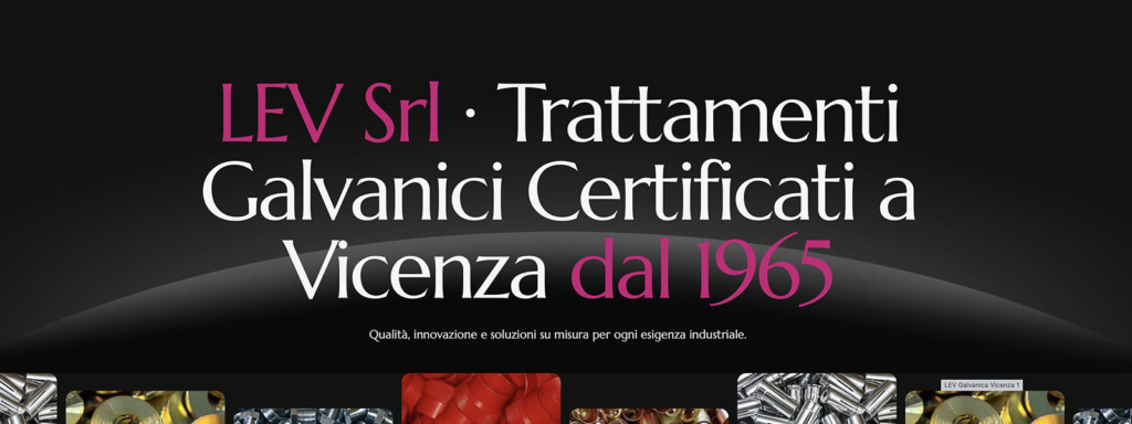 Sito Web Lev Galvanica
