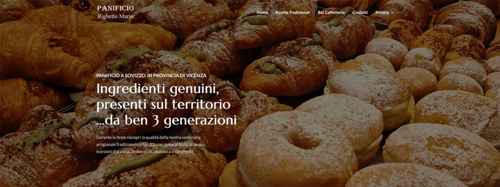 Sito Web Panificio Righetto