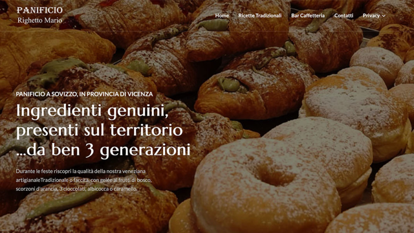 Sito Web Panificio Righetto